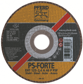 Pferd Trennscheibe PS-Forte Ø 125 x 2,4 EHT 125-2,4 A 46 P PSF/22,23