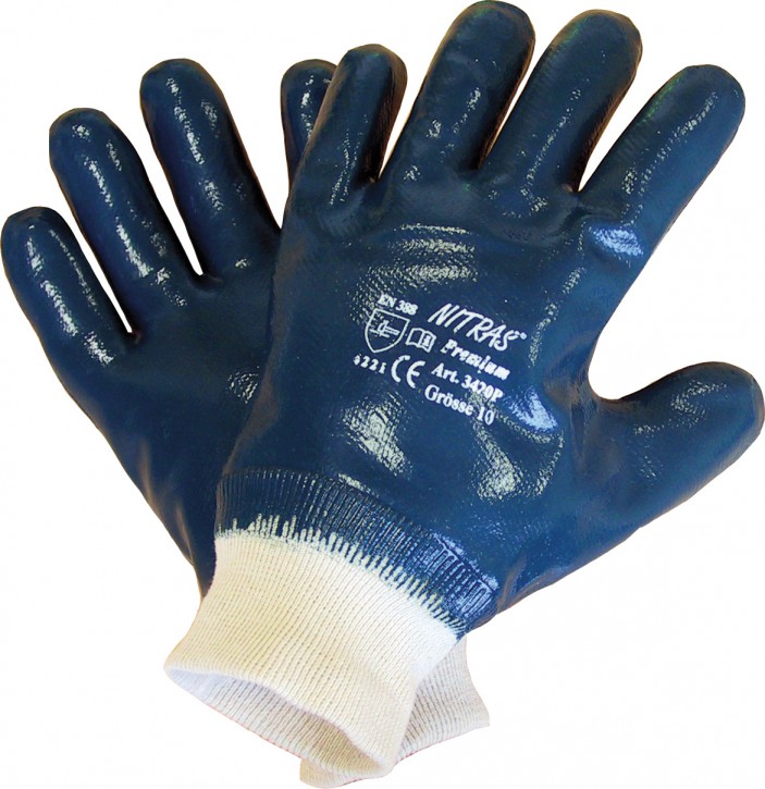 Handschuh Nitril blau Top Qualität Größe 10