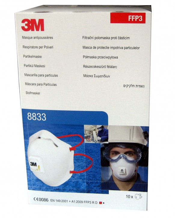 3M Atemschutzmaske 8833 FFP3