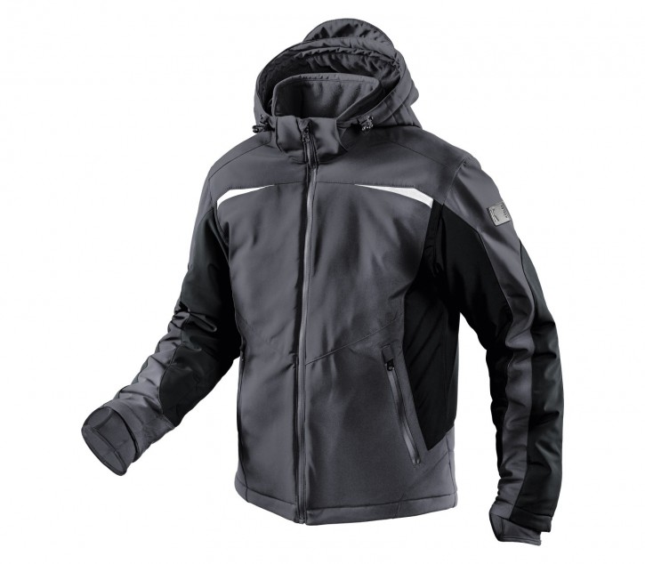 Kübler Winter Softshell Jacke anthrazit / schwarz