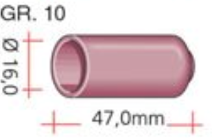 Gasdüse aus Keramik für SR 17 Größe 10 10N45