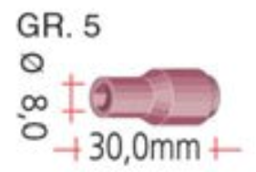 Gasdüse aus Keramik Größe 5 für TBi. SR 9, SR 20, SBT 9, SBT 20, 13N09