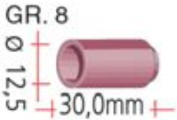 Gasdüse aus Keramik Größe 8 für TBi. SR 9, SR 20, SBT 9, SBT 20, 13N09