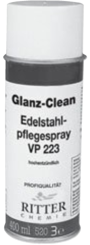 Edelstahlpflegespray 400 ml Glanzclean VP 223